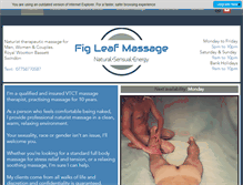 Tablet Screenshot of fig-leaf-massage.co.uk